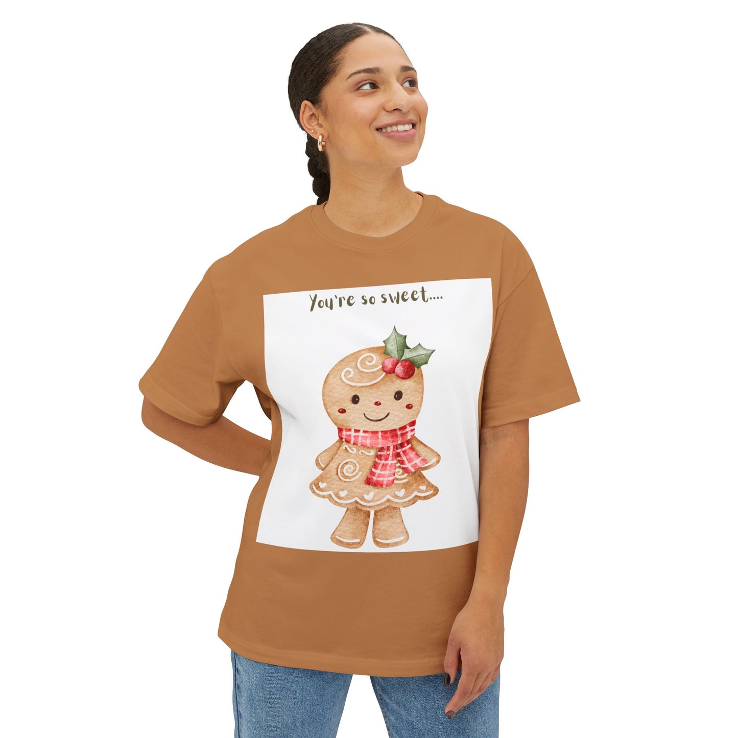 Gingerbread “You’re So Sweet” Tee — Cute Holiday Cookie Christmas T-Shirt