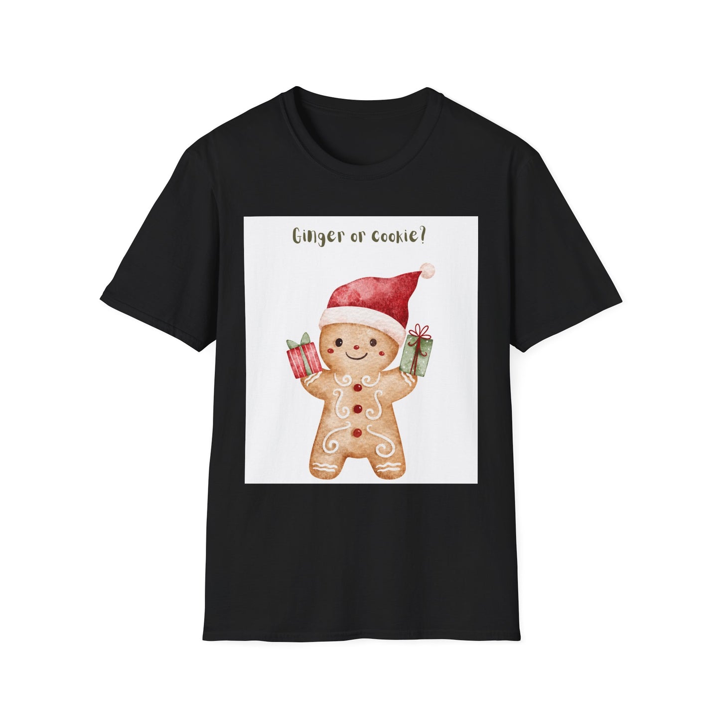 Ginger or Cookie? Gingerbread Man Christmas T-Shirt – Cute Holiday Pajama Tee