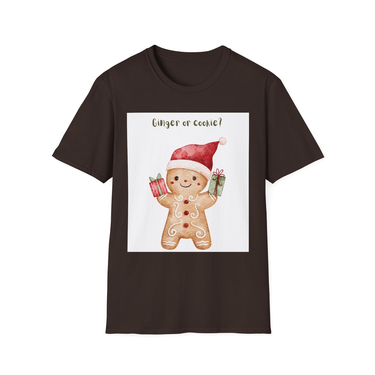 Ginger or Cookie? Gingerbread Man Christmas T-Shirt – Cute Holiday Pajama Tee