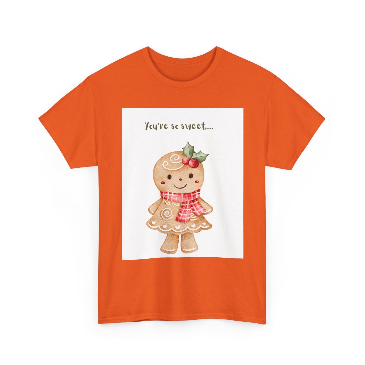 Gingerbread Girl "You're So Sweet" Tee — Cute Holiday Christmas Shirt