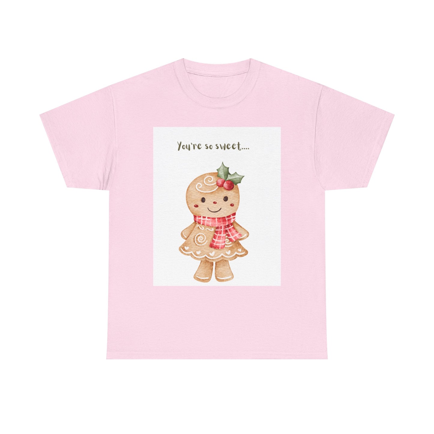 Gingerbread Girl "You're So Sweet" Tee — Cute Holiday Christmas Shirt