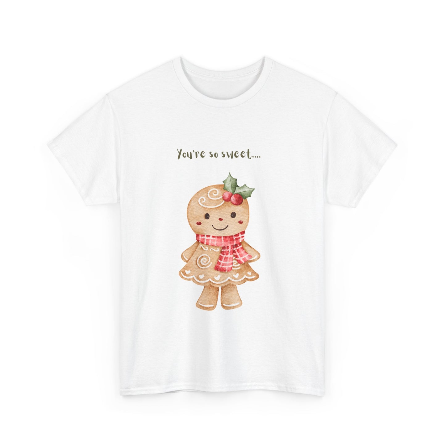 Gingerbread Girl "You're So Sweet" Tee — Cute Holiday Christmas Shirt