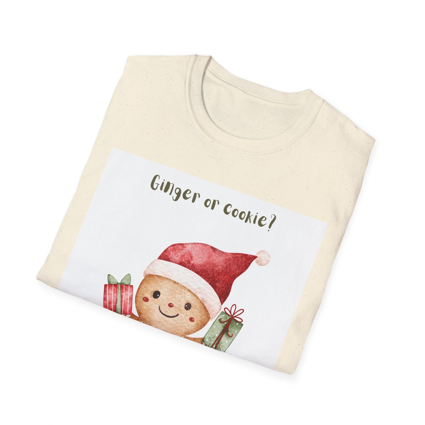 Ginger or Cookie? Gingerbread Man Christmas T-Shirt – Cute Holiday Pajama Tee
