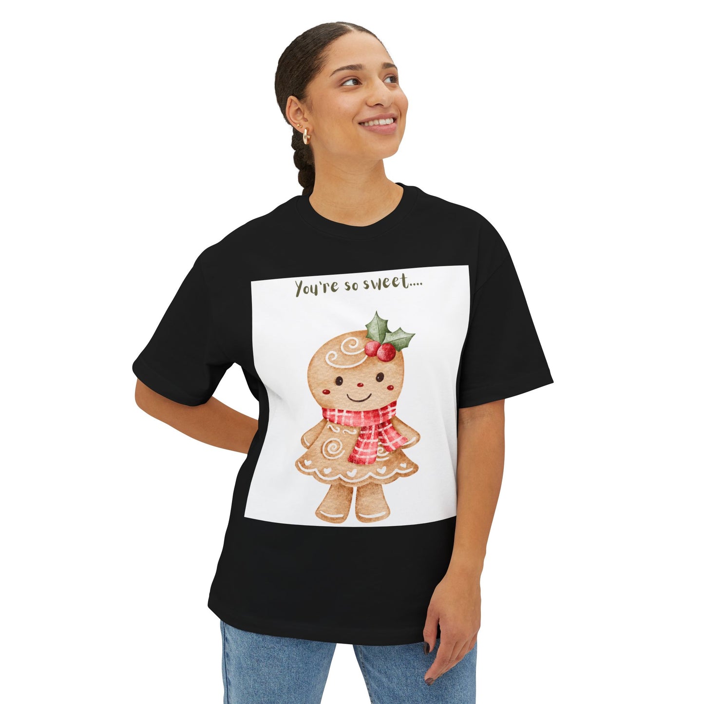 Gingerbread “You’re So Sweet” Tee — Cute Holiday Cookie Christmas T-Shirt