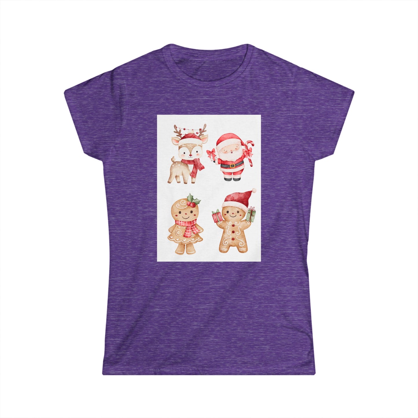 Christmas Cookie Crew Women's Tee — Cute Santa, Reindeer & Gingerbread Holiday Shirt