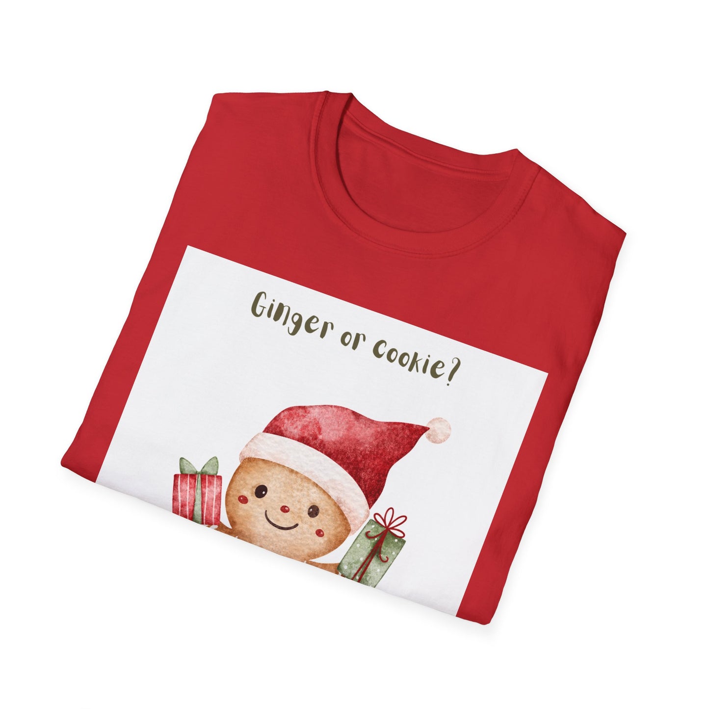 Ginger or Cookie? Gingerbread Man Christmas T-Shirt – Cute Holiday Pajama Tee