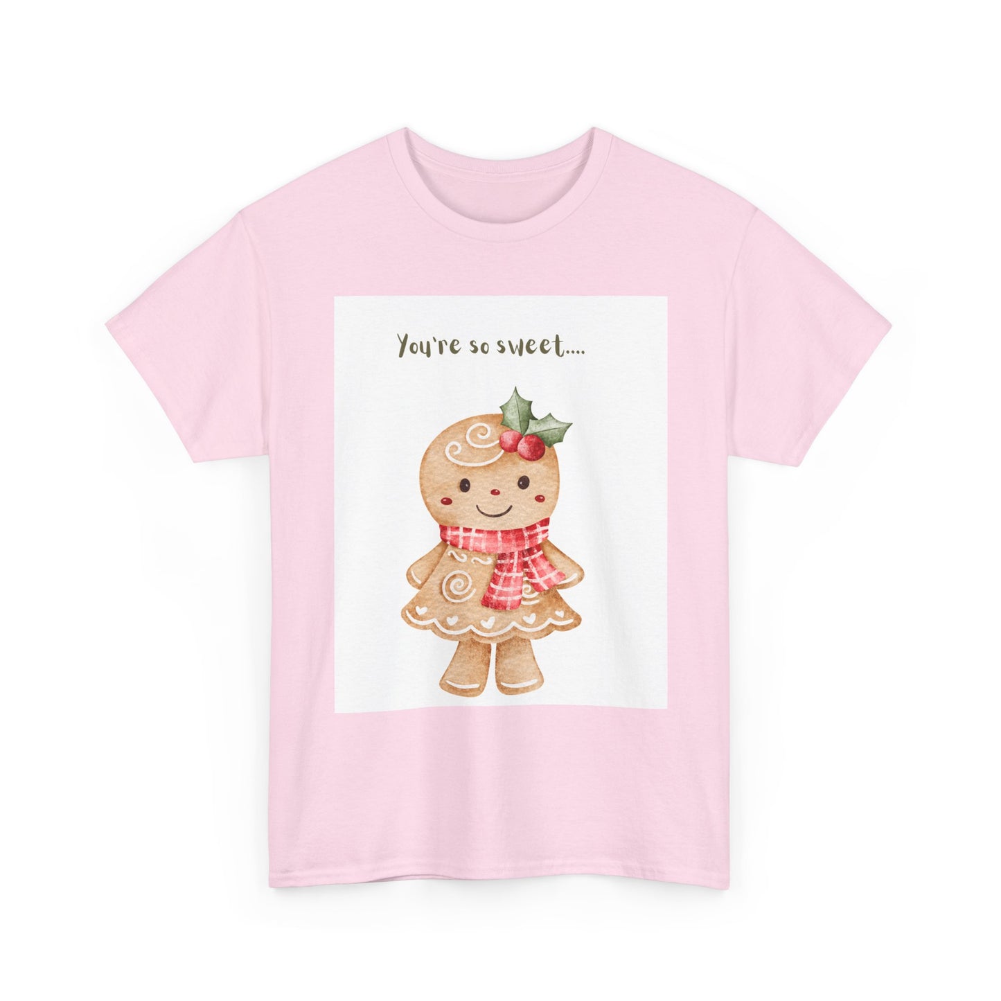 Gingerbread Girl "You're So Sweet" Tee — Cute Holiday Christmas Shirt