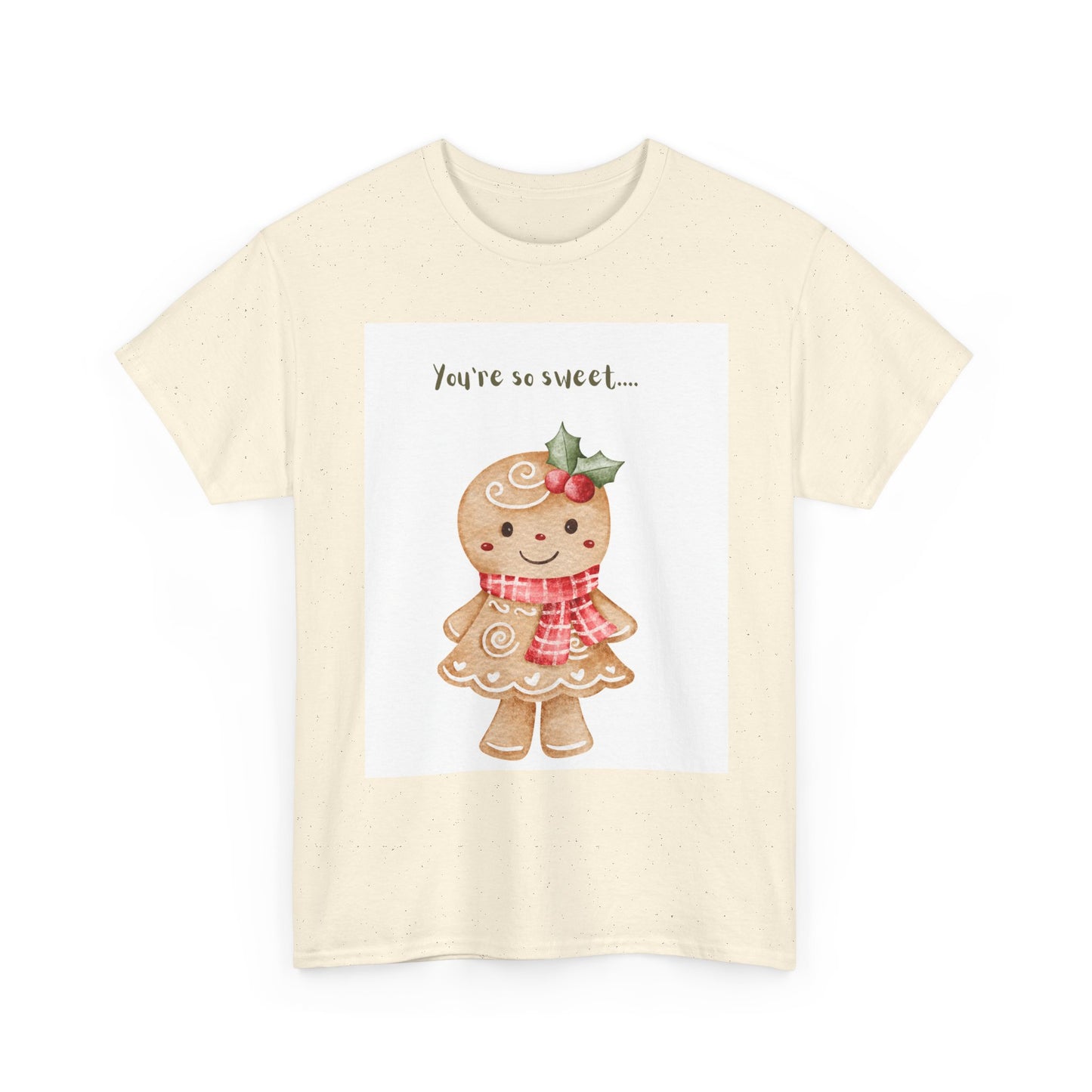 Gingerbread Girl "You're So Sweet" Tee — Cute Holiday Christmas Shirt