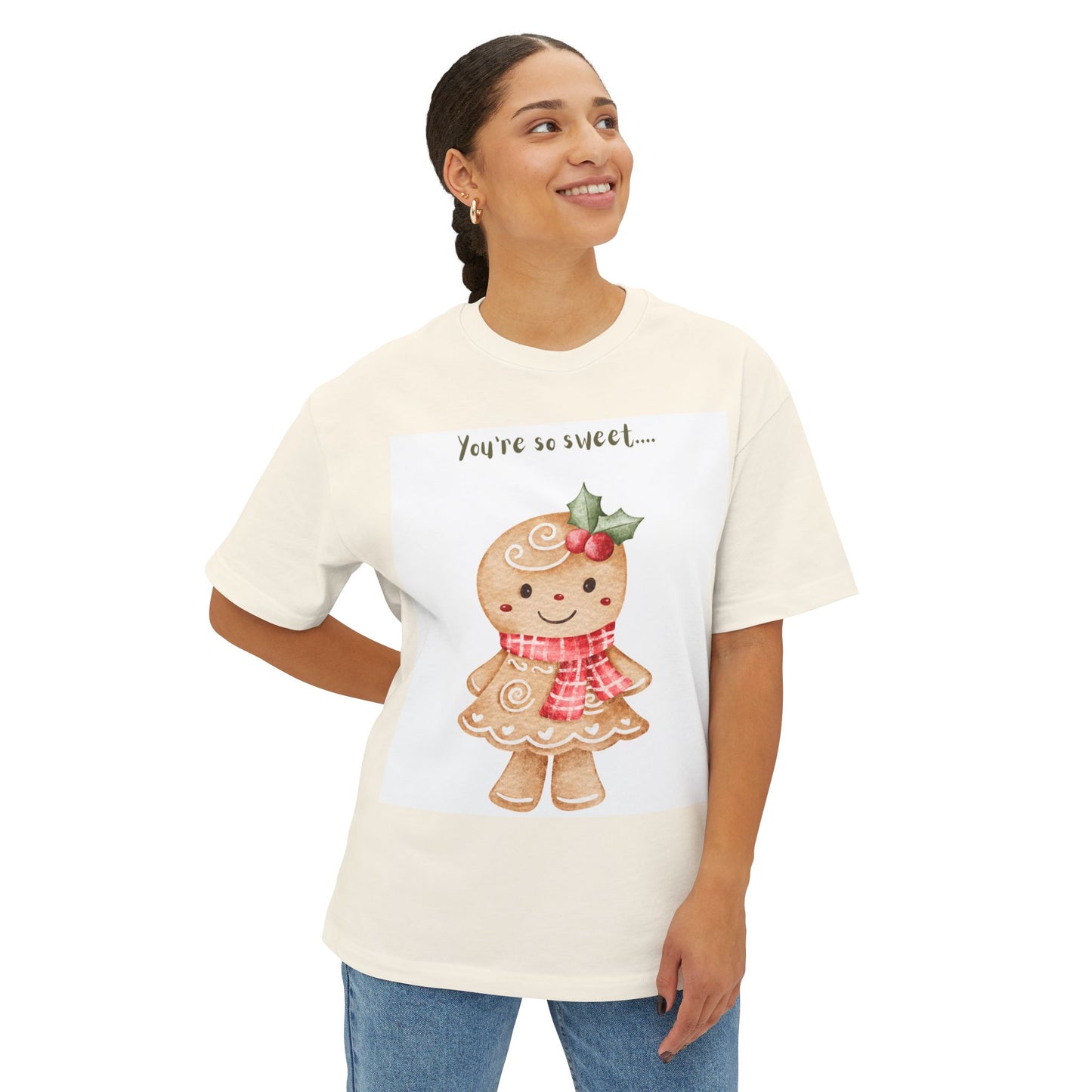 Gingerbread “You’re So Sweet” Tee — Cute Holiday Cookie Christmas T-Shirt