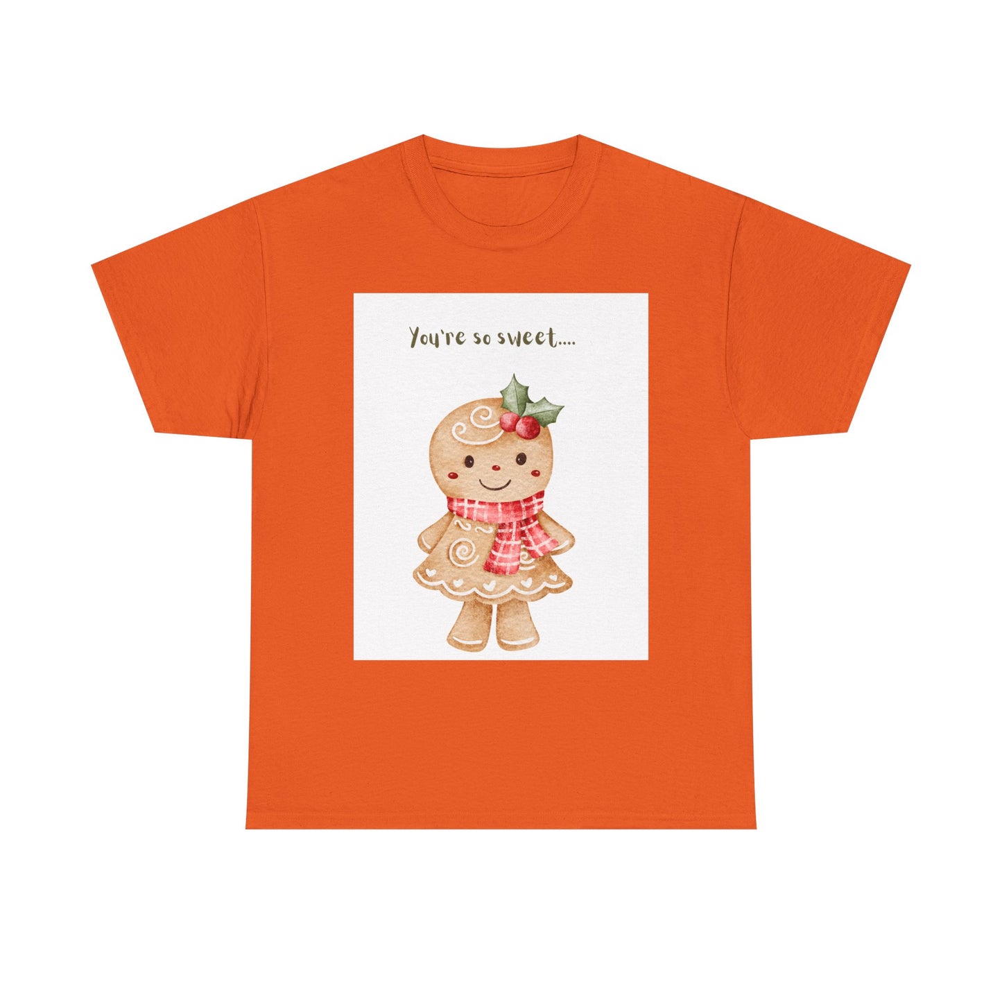 Gingerbread Girl "You're So Sweet" Tee — Cute Holiday Christmas Shirt