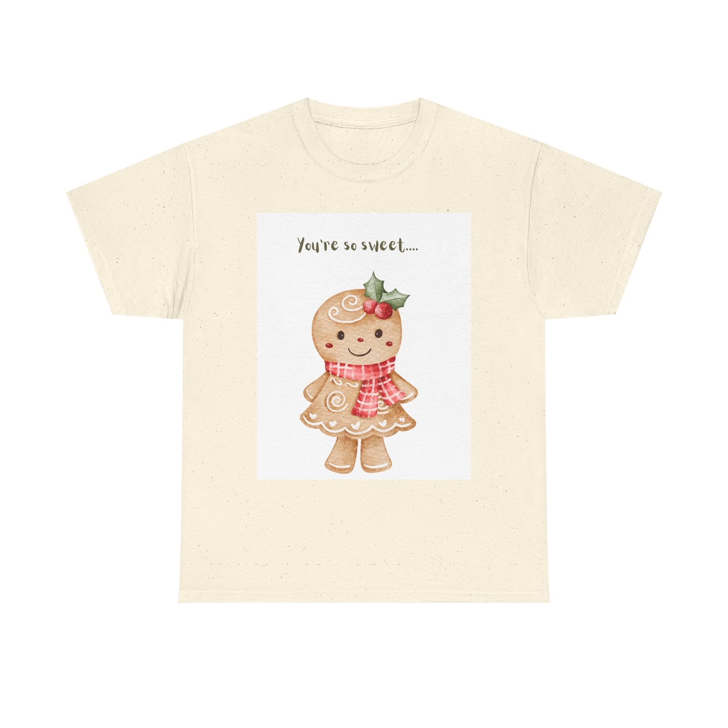Gingerbread Girl "You're So Sweet" Tee — Cute Holiday Christmas Shirt