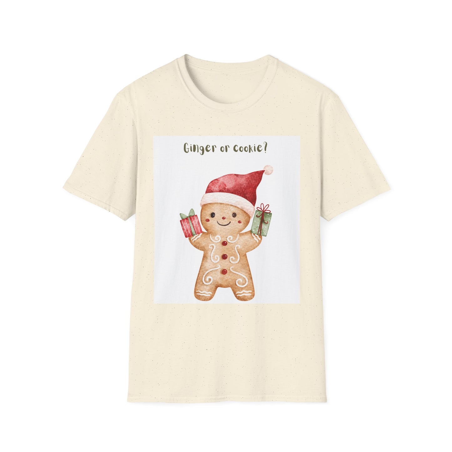 Ginger or Cookie? Gingerbread Man Christmas T-Shirt – Cute Holiday Pajama Tee
