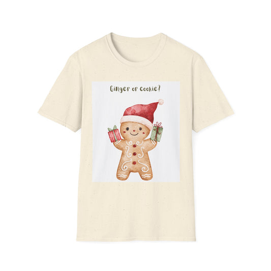 Ginger or Cookie? Gingerbread Man Christmas T-Shirt – Cute Holiday Pajama Tee