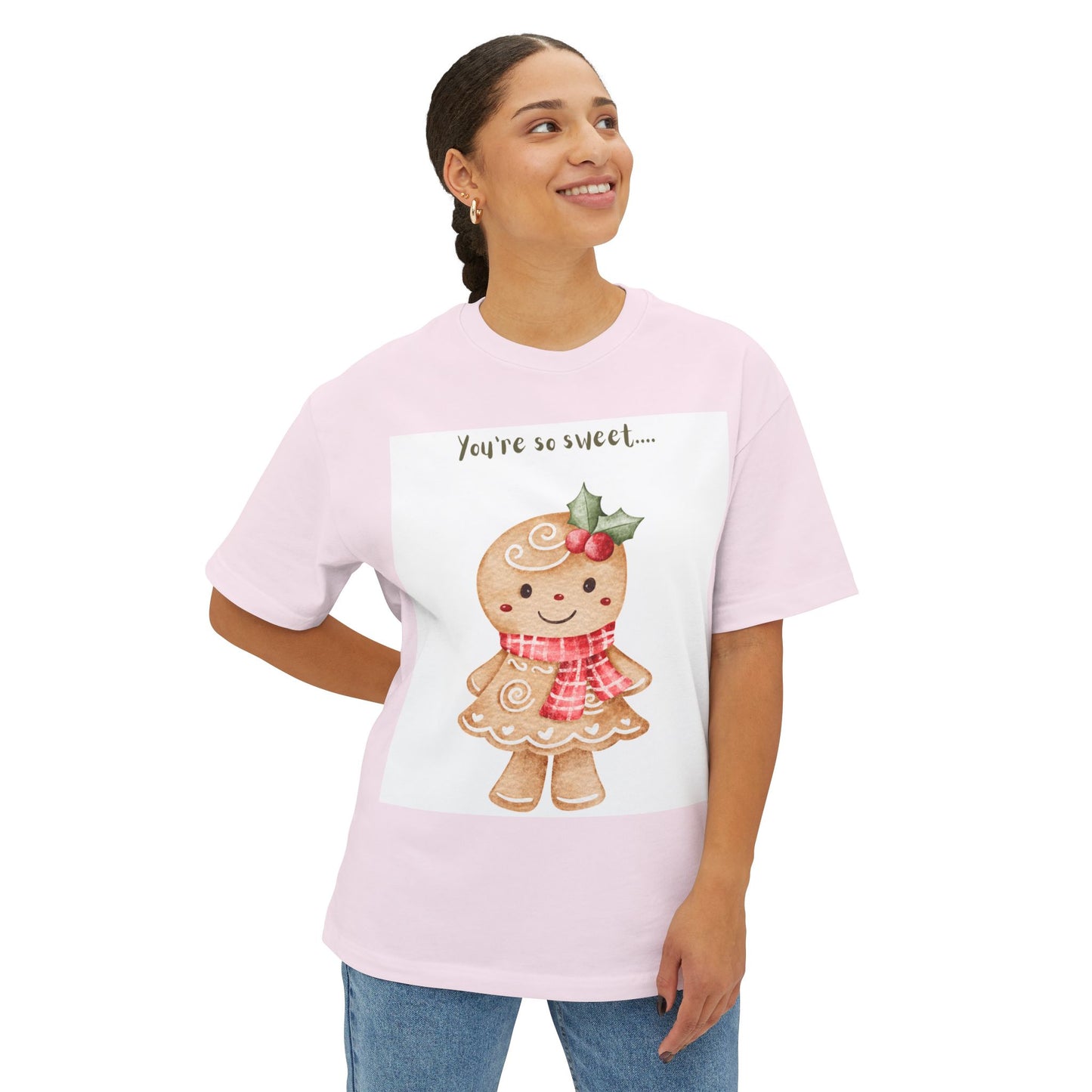 Gingerbread “You’re So Sweet” Tee — Cute Holiday Cookie Christmas T-Shirt