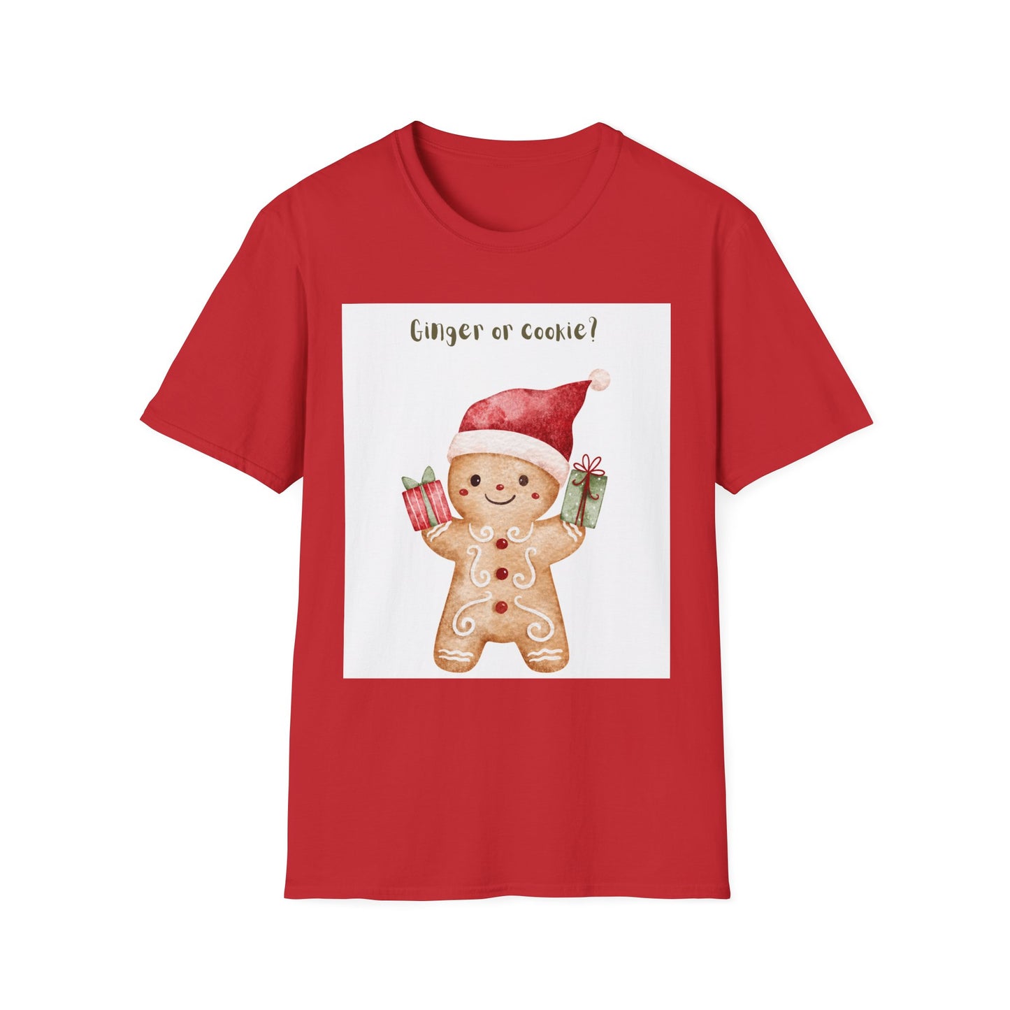 Ginger or Cookie? Gingerbread Man Christmas T-Shirt – Cute Holiday Pajama Tee